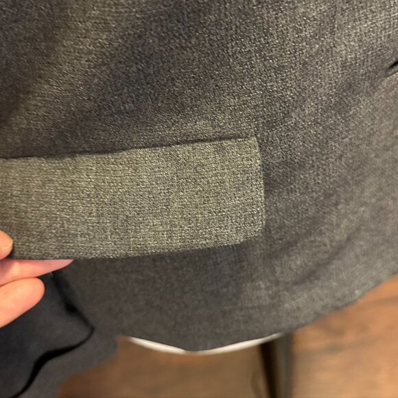 Betty Rose vintage Blazer Jacket Gray Embellished Woven Wool 1960 6 8 - Picture 11 of 14